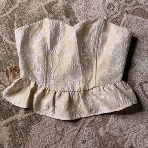 Altar'd State Cream Textured Fabric